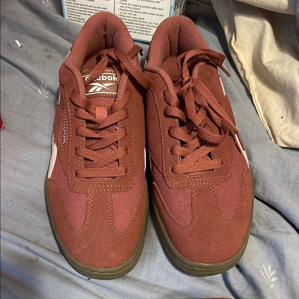 Reebok Women’s Burgundy and Olive Sneakers